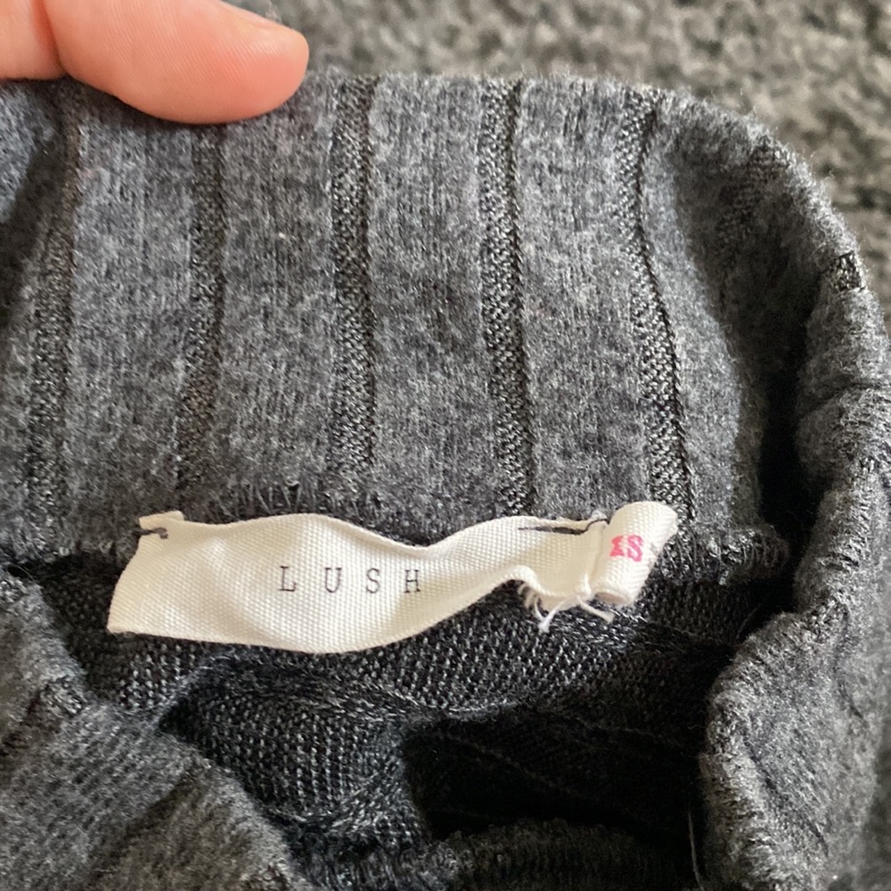 SOFTEST cowl neck dark grey sweater - Picture 2 of 2